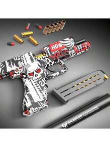 Juguete pistola de balas suaves de tiro rápido automático 2025, expulsión mecánica, modelo réplica, regalo para niños, cumpleaños, Pascua, festividades