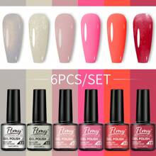 Ftmy 6入組啞光/高光/卸甲水不易清洗基底/面漆指甲油套裝,多色系列,女性禮物 - 彩色 - 查看 1