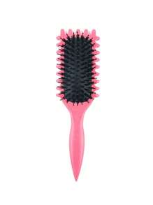 Curl Defining Brush New Curl Brush Premium Boar Bristle Curly Hair Brush For Perfectly Shaped And Defined Curls Detangling And Styling Hairbrush.Wear Resistant,ShiZhiYu Curl Defining Brush For Curly Hair, New Curly Hair Brush Styling Brush, For Women And Men To Reduce Pulling And Curl Separation,Purple.