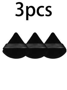 1/3/6/36pcs Triangle Power Puffs, Dry Powder Puff, Makeup Sponges, Double-Sided Velvety Makeup Tools