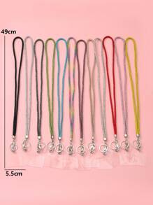 1pc Multi-Color Fashion Rhinestone Decorated Long Phone Lanyard, Keychain, Bag Pendant, Suitable As Valentine's Gift For Lovers, Friends, Compatible With All Phone Models Gifts For Mother, Family, Friends, Birthday, Holiday Phone Charm, Phone Chain