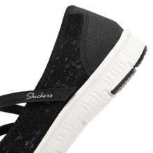 Skechers Giày thể thao nữ thường ngày, giày thể thao thường ngày nhẹ, thoải mái và thoáng khí 100624-BLK - màu đen - Xem 8