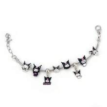 Sanrio 1 pièce Set de bandana et bracelet à breloques Kuromi et Mélodie magique de Sanrio