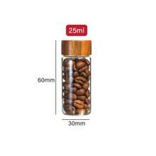 迷你玻璃分配瓶 - 0.33 盎司便携式容器，适合旅行、野餐、露营和厨房使用。非常适合圣诞节组织，无味，由玻璃制成 - 彩色 - 查看 6