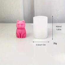 1 pièce Moule en silicone en forme de chat, convient pour les articles décoratifs faits main