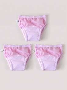 3/5 peças Calças de treinamento para penico para bebês, Roupa íntima leve e lavável para treinamento de verão para bebês, Fralda de pano reutilizável unissex, Adequada para treinamento de penico para meninos e meninas, Várias combinações, Itens essenciais para bebês - Multicolorido - Ver 22