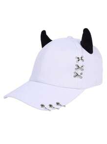 1 pieza Gorra de béisbol con decoración de oreja de gato - Multicolor - Ver 7