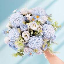 1PC/3PCS Artificial Rose, Hydrangea Flowers Silk Bouquets Fake Plants For Spring Wedding Vase For Home Dining Room Bedroom Decorations, Mother's Day Valentine's Day Festival Birthday Party Accessories, Outdoor Garden Decorations Autumn Gifts Graduation