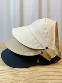 1 件透气马尾太阳帽，速干帽，适合骑自行车和戴口罩，时尚户外运动太阳帽