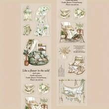 1 rol PET waterdichte stickertape, comfortabele woondecoratietape, doe-het-zelf notitieboek, laptop, waterfles, telefoonhoesje decoratie, vakantie- en verjaardagskaart cadeaudecoratie