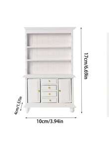 1:12 Mini Librería en Miniatura, Gabinete Expositor de Tres Niveles y Cuatro Cajones para Casa de Muñecas, Decoración de Gabinete, Decoración de Librería, Modelos de Muebles en Miniatura, Manualidades de Miniatura de Estantería de Estudio, Regalos de Fiesta, Sorpresas de Vida, Regalos de Fiesta.