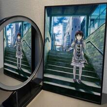 1 件系列 Experiment Lain 动漫电影帆布画咖啡厅酒吧房间墙壁装饰无框架