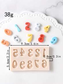 1 Set/3 Sets 3D Alphabet Number Silicone Fondant Molds, Uppercase Lowercase Cartoon Chocolate Clay Baking Tools, Candy Molds, Cake Decorating Supplies - Silicone Mold - View 16