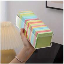 Paquete de 100 hojas/set de 4 colores de notas autoadhesivas, bloc de notas portátil para estudiantes, bloc de notas autoadhesivo adecuado para la escuela y la oficina