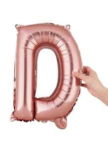 Set de 21 piezas Globos Kit de Graduación "2025" en color oro rosa, de aproximadamente 80 cm de altura, que incluye 1 globo de lámina con banner "GRAD" de 16", 1 globo gigante de birrete de graduación negro, y 10 globos de látex metálicos de 10" en dorado, oro rosa y blanco, ideal para ceremonias de graduación, celebraciones y decoración de la fiesta de graduación 2025 - Oro rosa - Ver 4