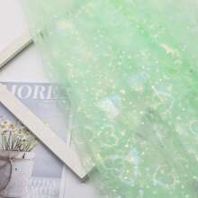 1pc Meteor Heart-Shaped Soft Tulle For DIY Princess Dress, Puff Dress, Clothing Material