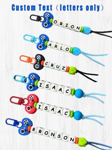 1pc Personalized Keychain/Bag Charm, Video Game, School Gift, Name Tag, Birthday, Goodie , Boy, Accessories