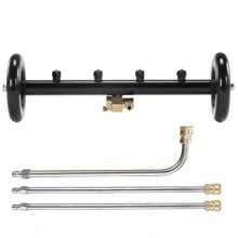 RIDGE WASHER Pressure Washer Undercarriage Cleaner, 16 Inch Undercarriage Washer, Hydraulic Powered Under Car Cleaner With Straight Extension Wand, 4000 PSI