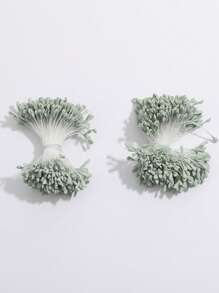 Estambre artificial de flor de 2.5mm con doble cabeza, 350-360/700-720 raíces, estambre floral falso con perla mate para tarjetas de Navidad, decoración de boda y manualidades DIY - Multicolor - Ver 19