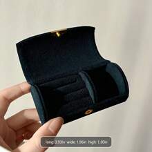 Luxury Velvet Jewelry Box Gift For Women - Elegant Travel Jewelry Organizer With Anti-Tarnish Ring Holder, Snap Closure, Compact Storage For Earrings/Necklaces (Birthday/Valentine's/Mother's Day)