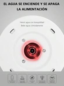 [SE BELLA] Hervidor eléctrico/tetera electrica,jarra electrica hervir agua, 2.3L de gran capacidad, apagado automático inteligente cuando el agua hierve, hervidor de acero inoxidable incorporado, protección exterior engrosada, el tacto no se escaldará, doble aislamiento, adecuado para sala de estar, cocina, uso de oficina - Rosa - Ver 4