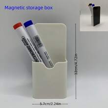 Magnetic Dry/Wet Erase Marker Storage Box, Suitable For Refrigerators, Schools And Offices
