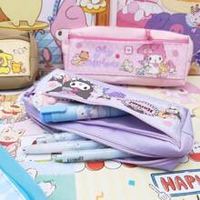 Sanrio 1pc.Sanrio Pencil Case, Kuromi Melody, Large Capacity, Highly Attractive Cartoon, Cute