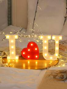 1 件 21.8 厘米/8.58 英寸高节日和派对灯饰，户外圣诞装饰灯，LED 灯，数字 0-9，字母 A-Z，圣诞装饰数字灯，节日配件，婚礼生日派对用品，房间场景装饰 - 暖白色 - 查看 3