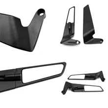 Alerón De Espejo Retrovisor Invisible Modificado Universal - Negro - Ver 6