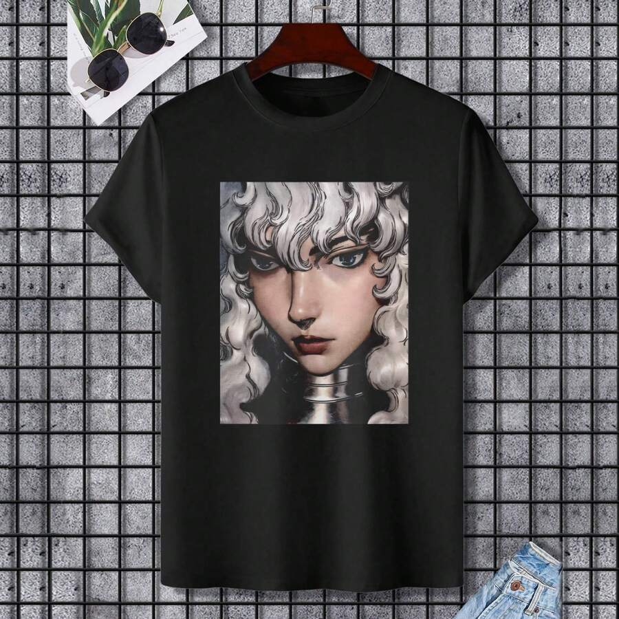 Harley Heavy Duty Motorcycles Retro T-Shirt Retro Cycling Print Round Neck Cotton Short Sleeve Suit For Men And Women - 黑色 - 查看 1