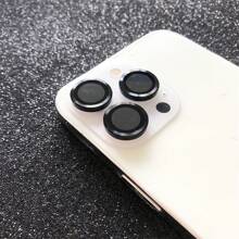 3pcs HD Multicolor Light Luxury Anti-Fall Anti-Scratch Anti-Dust Metal Phone Lens Ring Protector Film Compatible With Iphone 16 15 14 13 12 11 Plus Pro Max Mini