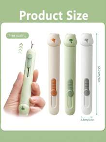 1pc 2 In 1 Automatic Needle Threaders Seam Ripper, 2 In 1 Needle Threader Seam Ripper Tool, Quick Thread Removal Tool For Hand Sewing, Knitting, Cross Stitch - Multicolor - View 3