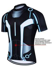 Pro Team Cycling Jersey Summer Breathable Male Short Sleeves Bicycle Clothes Cycling Shirt Mountain Bike Cycling Clothing - Multicolor - View 2
