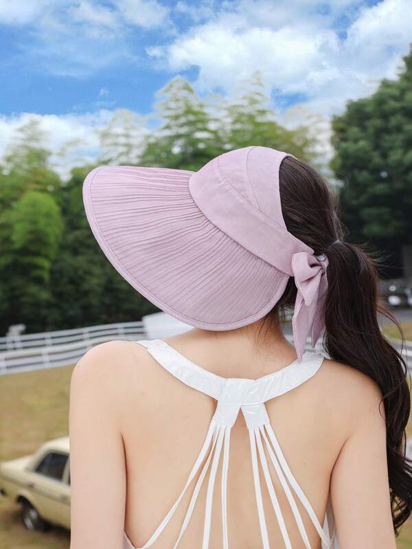 Sombrero casual de poliéster de unicolor con protección UPF contra el sol, para primavera, verano y otoño