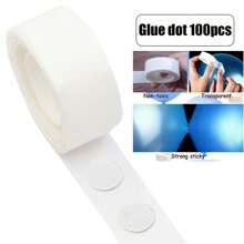 1/3/5 Rolls Of Transparent Double-Sided Adhesive Tape, With 100 Transparent Adhesive Dots Per Roll, Suitable For Balloons. Non Marking And Removable Adhesive Stickers, Suitable For DIY Party Decoration - Suitable For Weddings, Bridal Showers, Birthdays, Housewarming, Anniversaries - Multifunctional Holiday Use