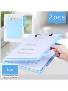 1 件二合一 A4 文件夹和储物盒，轻质书写剪贴板，适合学校和办公室使用 - PP 材质，适合学校和办公室 - 返校，学校用品，办公用品，返校，学校用品 - 彩色 - 查看 19