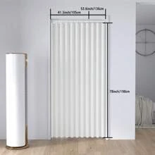 1 Stück Zick-Zack faltbare Tür Vorhang, Raumteiler im Akkordeon-Stil für Wohnzimmer, Schlafzimmer, Eingangsbereich, Kleiderschrank