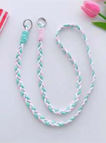 1 件带夹子的编织腕带挂绳，可调节双色编织带，适用于手机、手提包或背包 - 彩色 - 查看 10