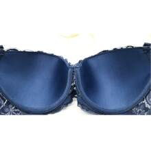 RITA SENSUAL FLORAL LACE BRA CUP B (3 PCS) - 海軍藍 - 查看 5