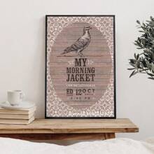 1 件我的早晨夹克海报装饰画海报墙艺术客厅海报卧室画流行无框