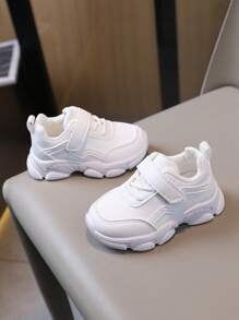 Zapatos blancos cómodos para niños, zapatillas deportivas para niños pequeños y bebés para exteriores, zapatos casuales para estudiantes y niñas para correr - Blanco - Ver 3