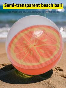 1PC Classic Fruit Design Beach Ball For Swimming Pool, Summer Beach Party Decoration, Floating Pool, Swimming Pool, PVC Beach Ball, Large Beach Ball