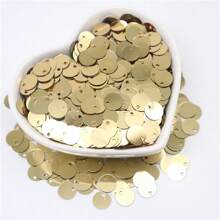 20g 400pcs Paillettes 10mm Flat Round Large Sequin Edge Hole Loose Sequins 1cm Diy Jewelry Sewing Wedding Decoration Craft Garment Accessories Lentejuelas