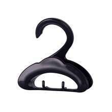 Wardrobe Bag Hook Rack, Solid Color Plastic Arch Backpacks Satchels Organizer Storage Rack Holder - Negro - Ver 1