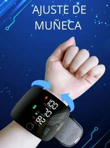 Baumanómetro Monitor Digital de Presión Arterial Sanguínea Pantalla LED Recargable para Detectar Presión Sanguínea  Datos de Memoria con Almacenamiento de Historial Oxímetro Pulsovital Automático Portátil Monitor Inteligente Tensiómetro de Brazo de Muñeca Detección Automática Medición Precisa Frecuencia Cardíaca Aritmico Duradero Compacto Portátil de Brazo Básico para el Hogar Multiusuario con Voz Incluida Innovación Médica - Negro - Ver 6