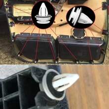 50 Pcs Car Door Trim Clips - Durable Nylon, Shock Absorbing And Sound Insulating Interior Decorative Clips, Auto Parts Accessories - Multicolor - View 3