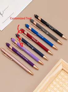 110 Stück/50 Stück/6 Stück/1 Stück individuell anpassbarer Multifunktions-Kugelschreiber, geeignet für Touchscreen-Smartphones & Computer, passend als Hochzeitsgeschenke, für den täglichen Gebrauch, zum Lernen, als Geschenk für Familie, Studenten, Lehrer, Eltern, Kollegen, dekorativ, wiederverwendbar, multifunktional, modern, farbig, süß, vintage, cartoon, witzig, Kawaii, Arbeiter, Kunden, für Geschäft/Arbeit/Büro, Mittelschüler, Oberschüler, Studenten, Uni-Studenten, Erstis, Zweitsemester, Untere Klassen