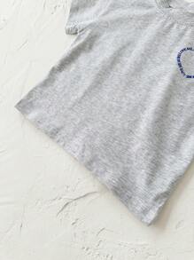 2 stuks/set babymeisjes schattige hartprint korte mouwen T-shirt en shorts set, zomer