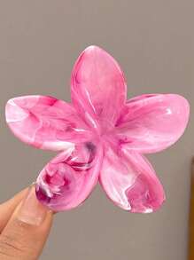4 piezas Pinza de pelo de flor sobredimensionada de acrílico degradado para mujeres, decoración minimalista y elegante para peinado de moño, accesorio de pelo elegante para viajes y uso diario