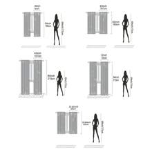 2 pièces Rideaux occultants avec motif ligne simple en tissu de polyester, convient pour la chambre à coucher, le salon, le bureau et la décoration de la maison, conception à passant pour tringle à rideaux